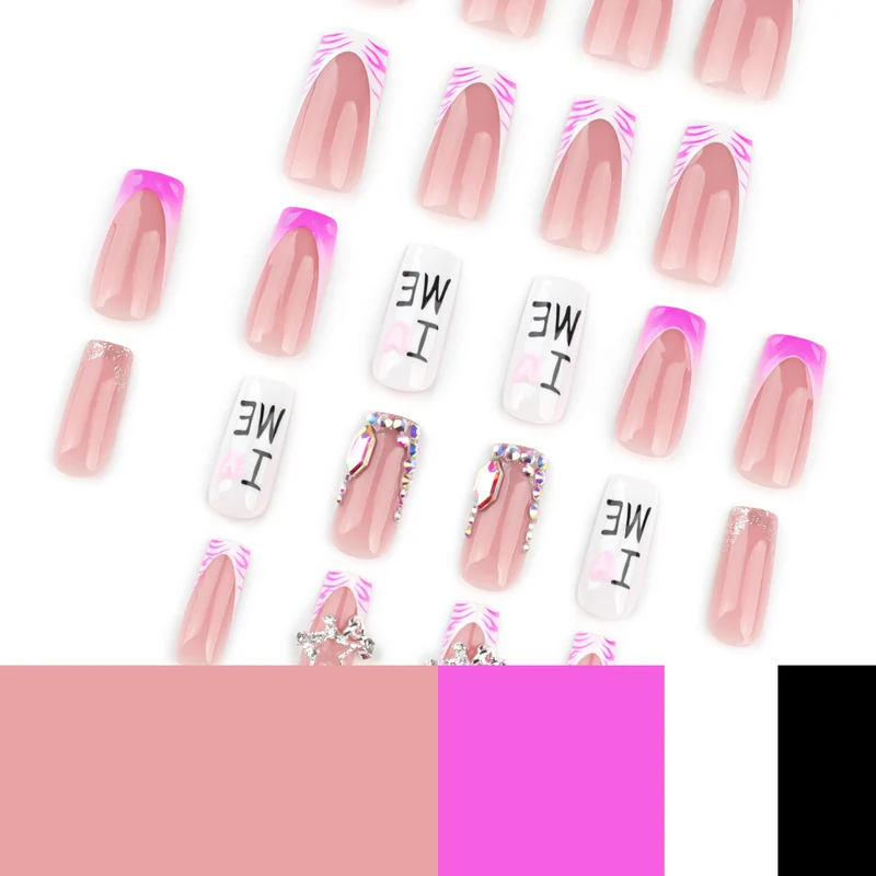 Artful nail art with romantic embellishments and glitter accents Stornfield