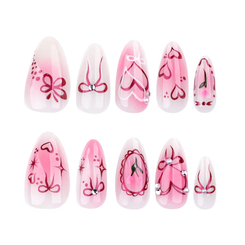 Artful Nail Art with Romantic Heart Design Stornfield