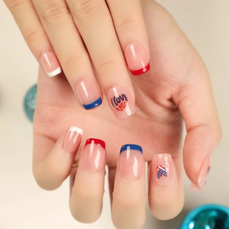 Artistic Nail Art with Patriotic Designs Stornfield