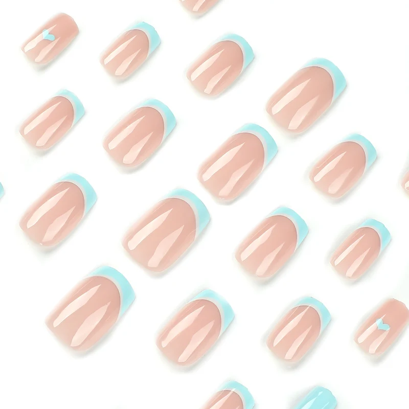 Artful nail art with pastel blue accents Stornfield
