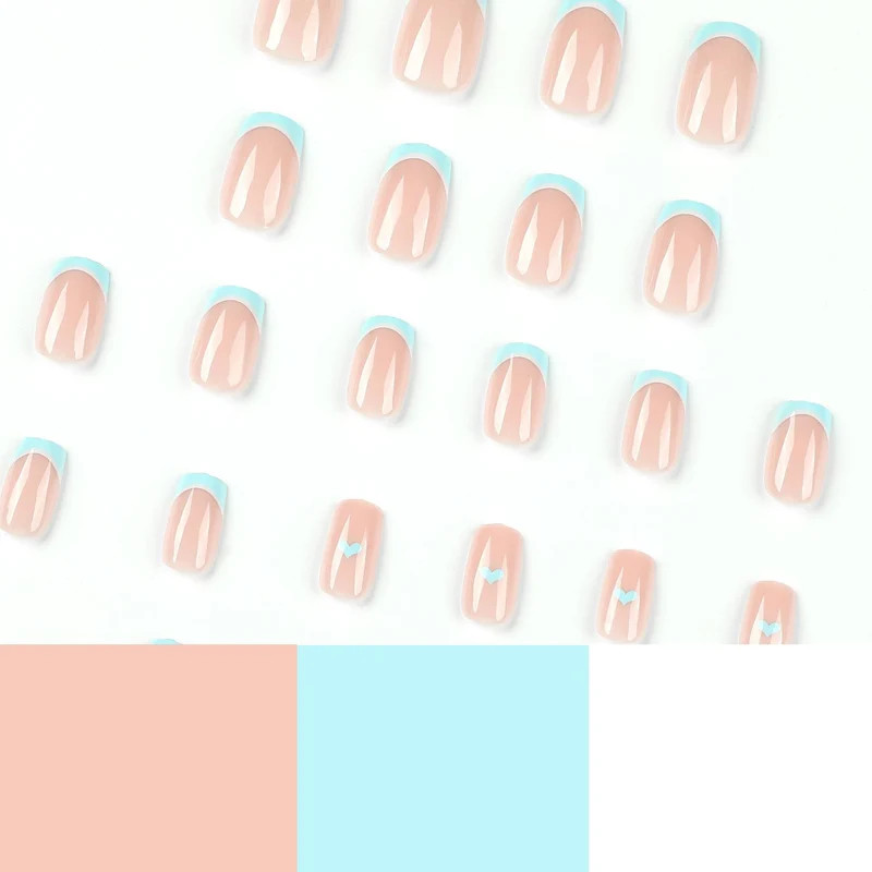 Artful nail art with pastel blue accents Stornfield