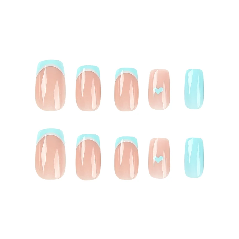 Artful nail art with pastel blue accents Stornfield