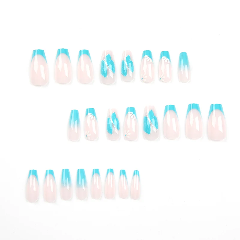 Artful nail art with ombre and flower decorations Stornfield