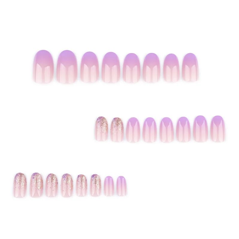 Artful nail art with ombre design and glitter accents Stornfield