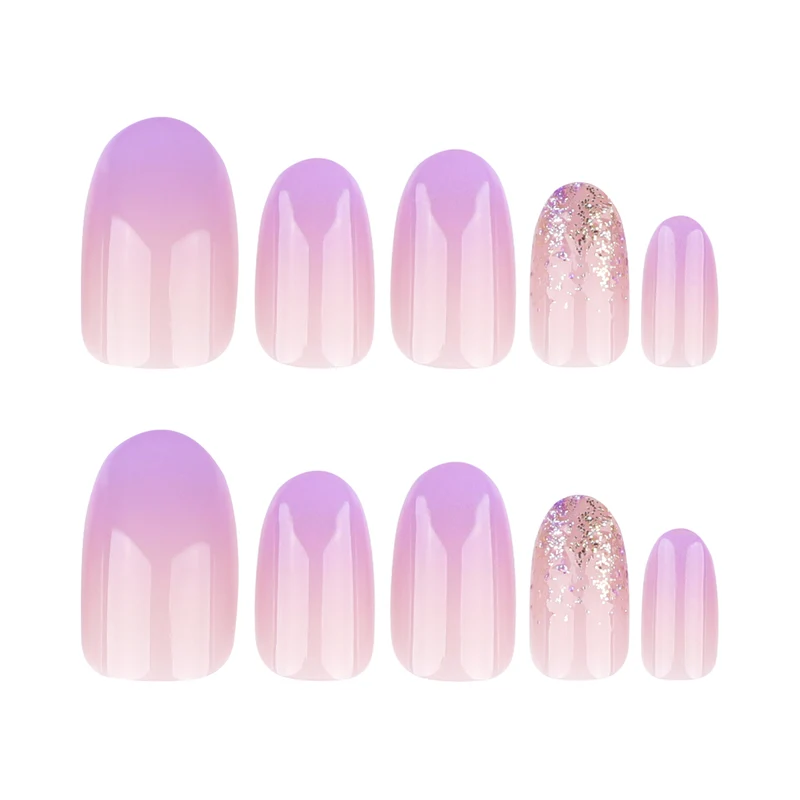 Artful nail art with ombre design and glitter accents Stornfield