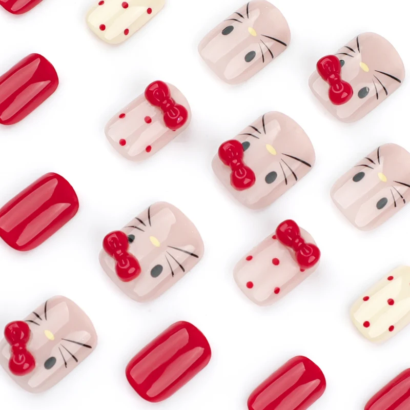 Artistic Nail Art with Cute Bow Motifs Stornfield