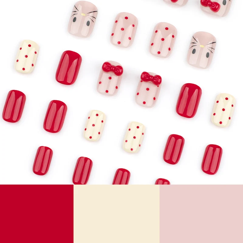Artistic Nail Art with Cute Bow Motifs Stornfield