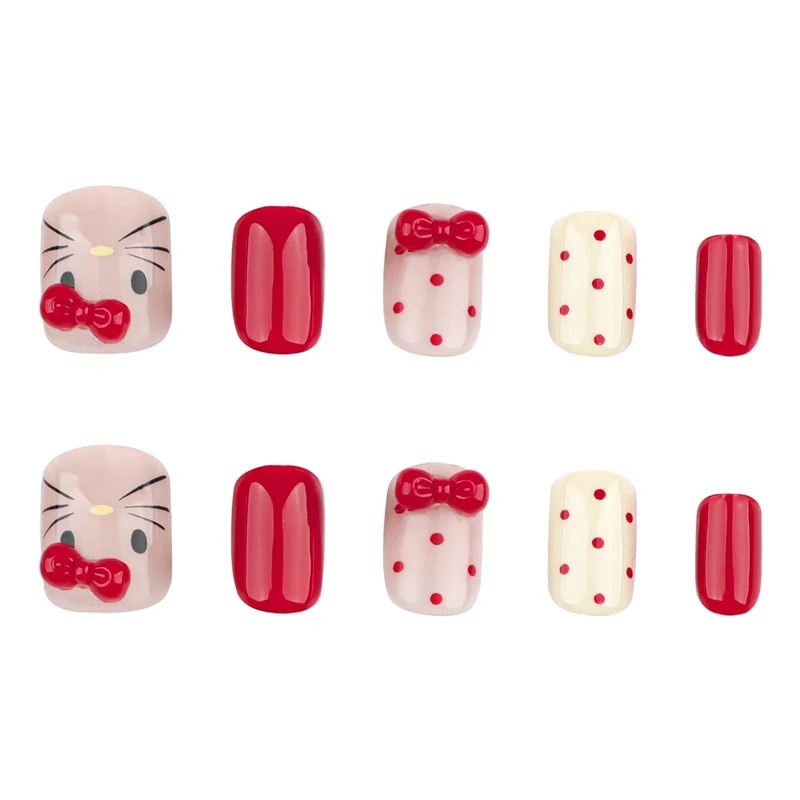 Artistic Nail Art with Cute Bow Motifs Stornfield
