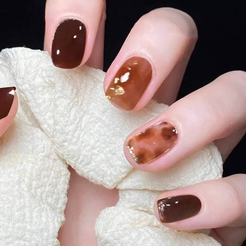 Artful Nail Art with Natural Color Shades Stornfield