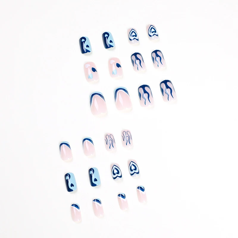 Artful Nail Art with Hearts and Geometric Patterns Stornfield