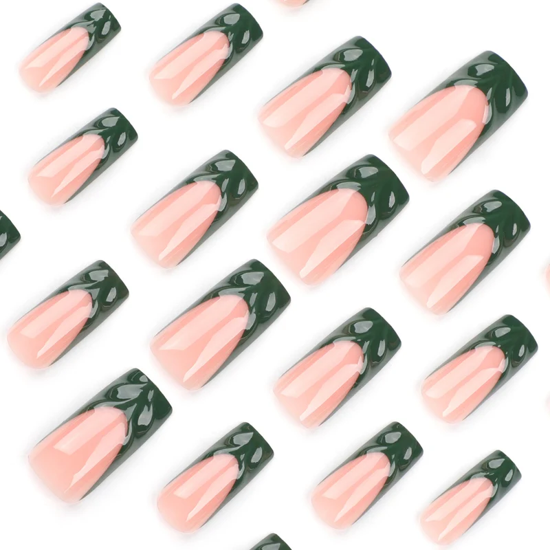 Artful Nail Art with Green Accents Stornfield