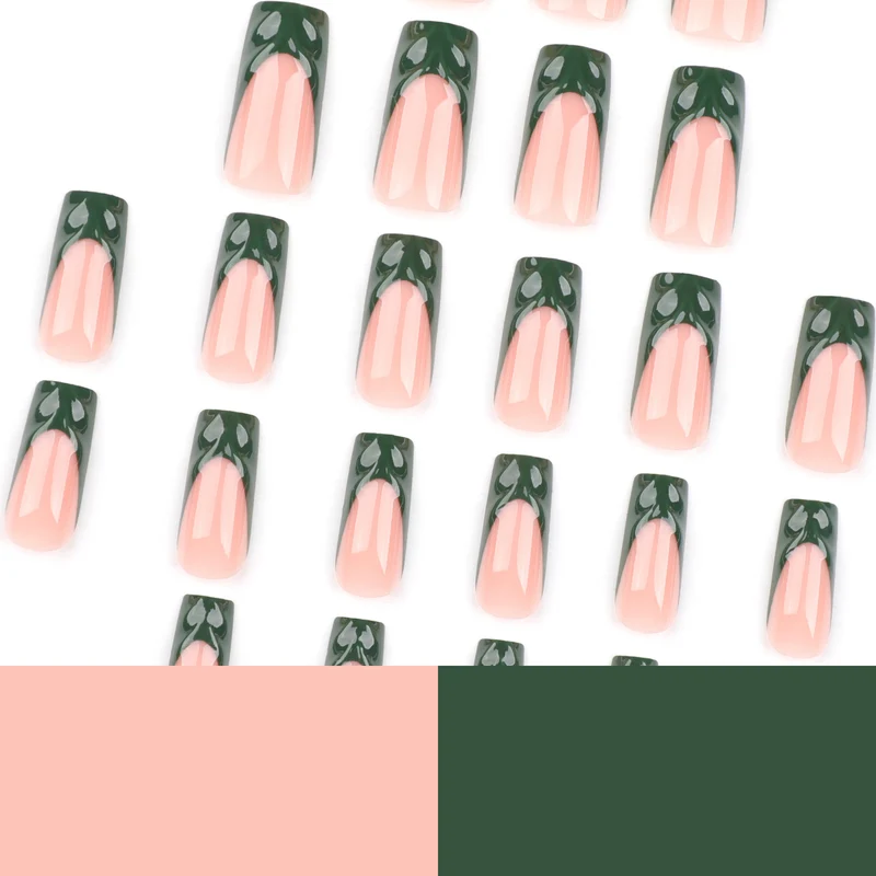 Artful Nail Art with Green Accents Stornfield