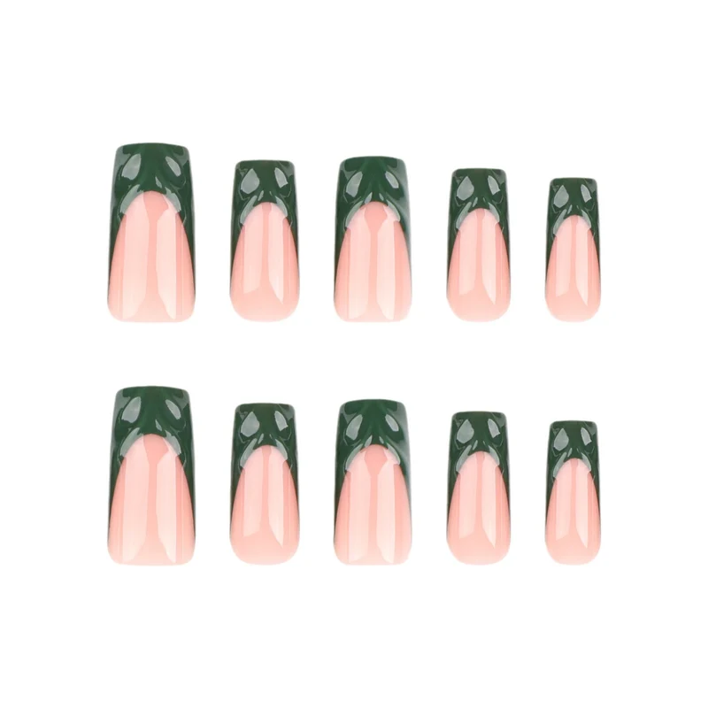 Artful Nail Art with Green Accents Stornfield