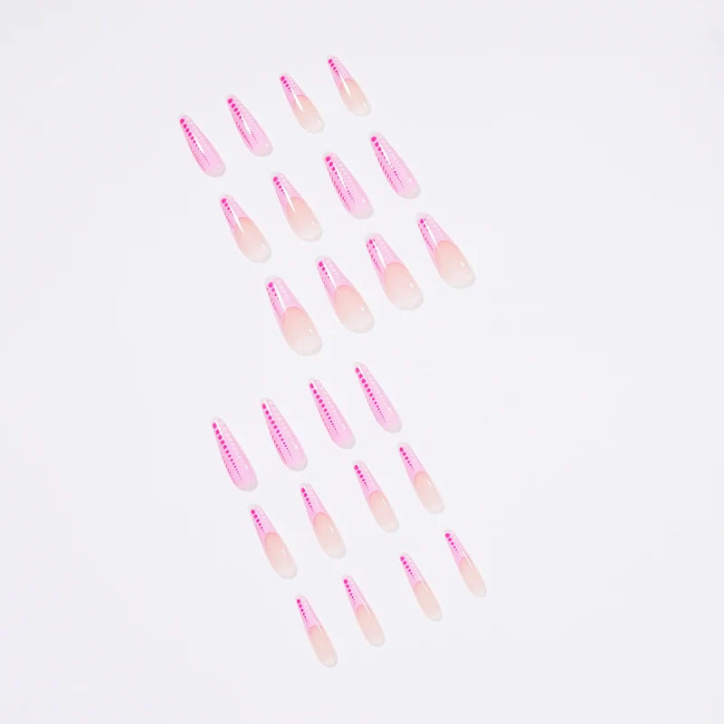 Artful Nail Art with Gradient and Dot Design Stornfield