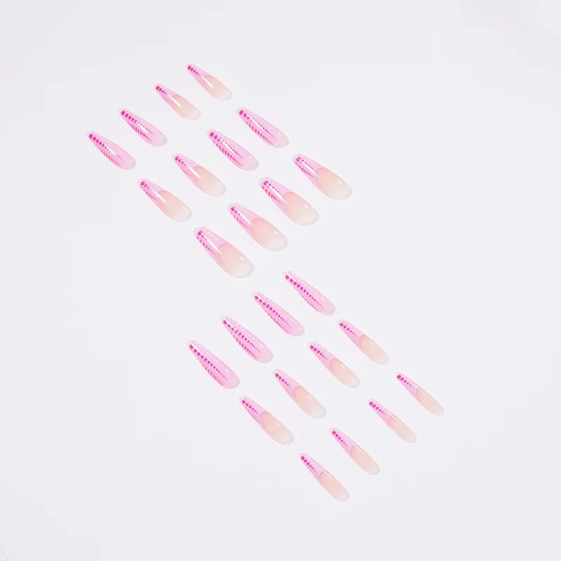 Artful Nail Art with Gradient and Dot Design Stornfield