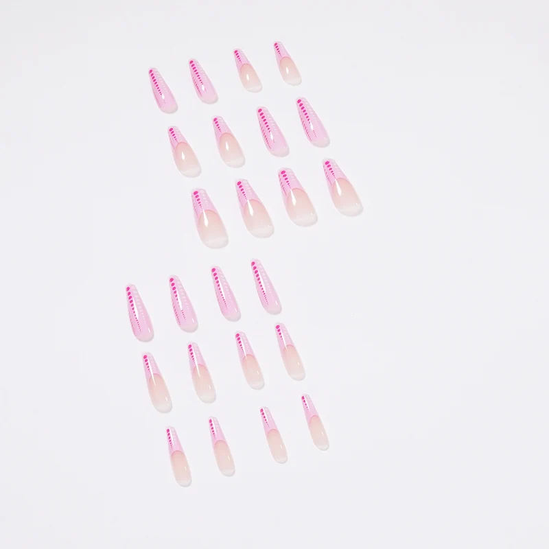 Artful Nail Art with Gradient and Dot Design Stornfield