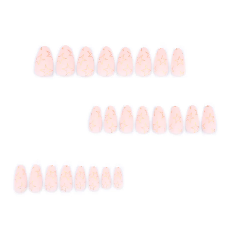Artful Nail Art with Golden Star Motifs Stornfield