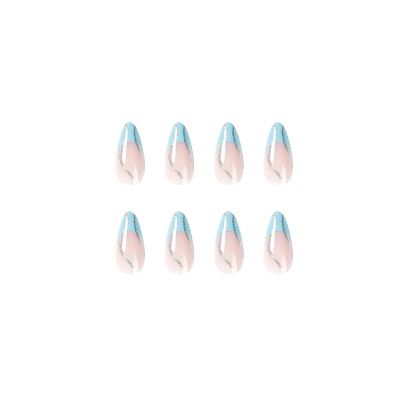 Artful nail art with glitter lines Stornfield