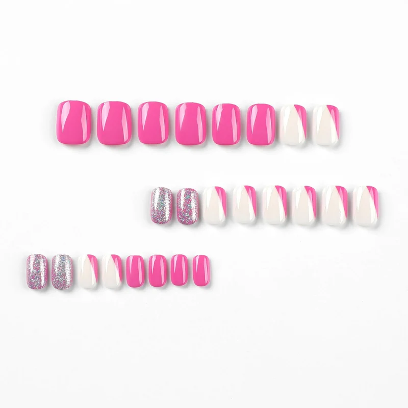 Artistic Nail Art with Glitter Accents and Ombre Design Stornfield