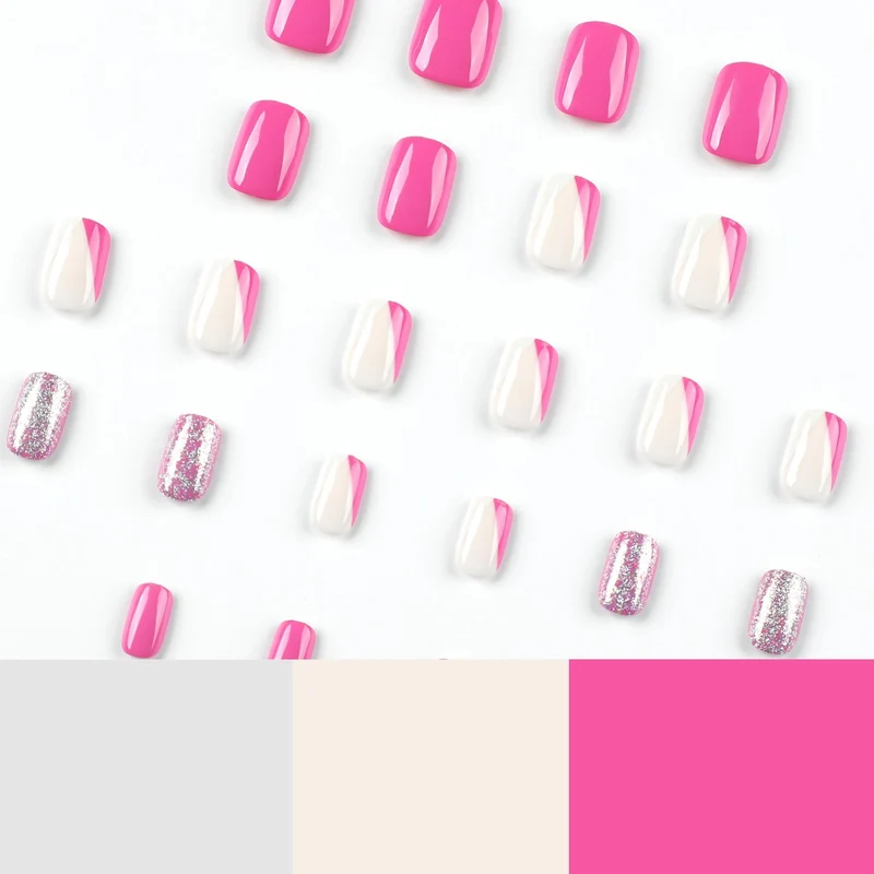 Artistic Nail Art with Glitter Accents and Ombre Design Stornfield