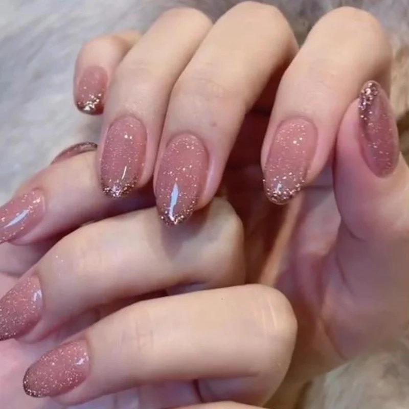 Artful Nail Art with Glitter Accents Stornfield