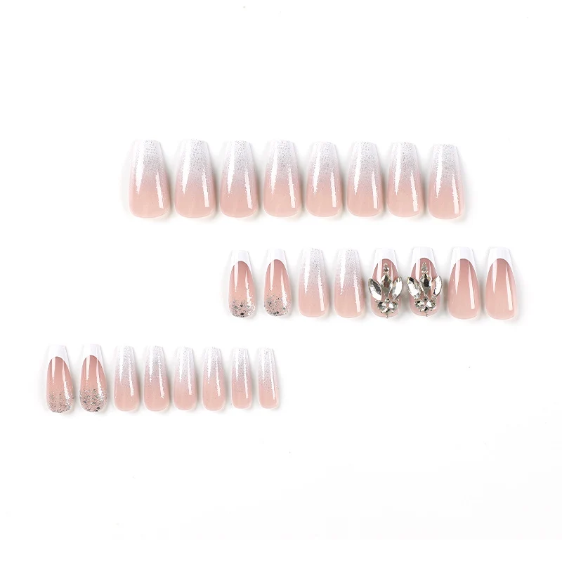 Artful Nail Art with Glitter and Jewelry Details Stornfield