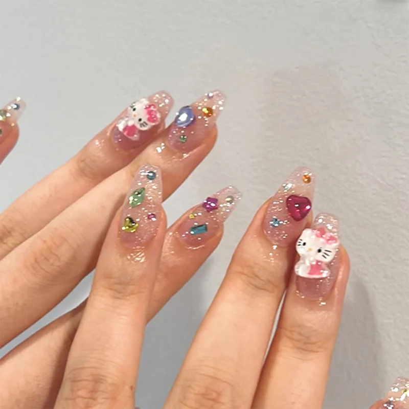 Artful Nail Art with Glitter and Motif Accents Stornfield