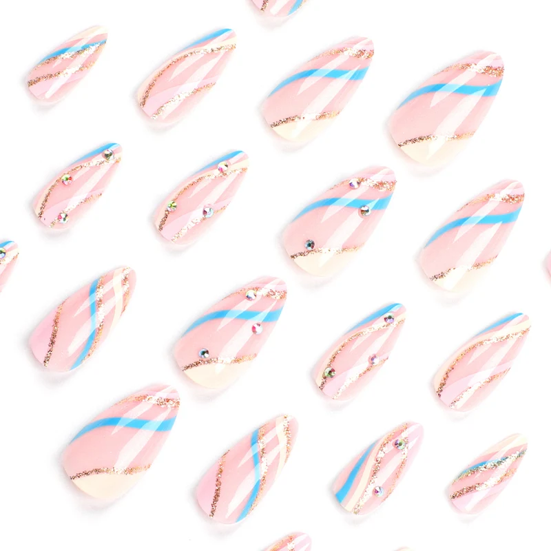 Artful Nail Art with Glitter and Gradient Colors Stornfield