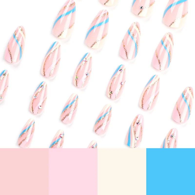 Artful Nail Art with Glitter and Gradient Colors Stornfield