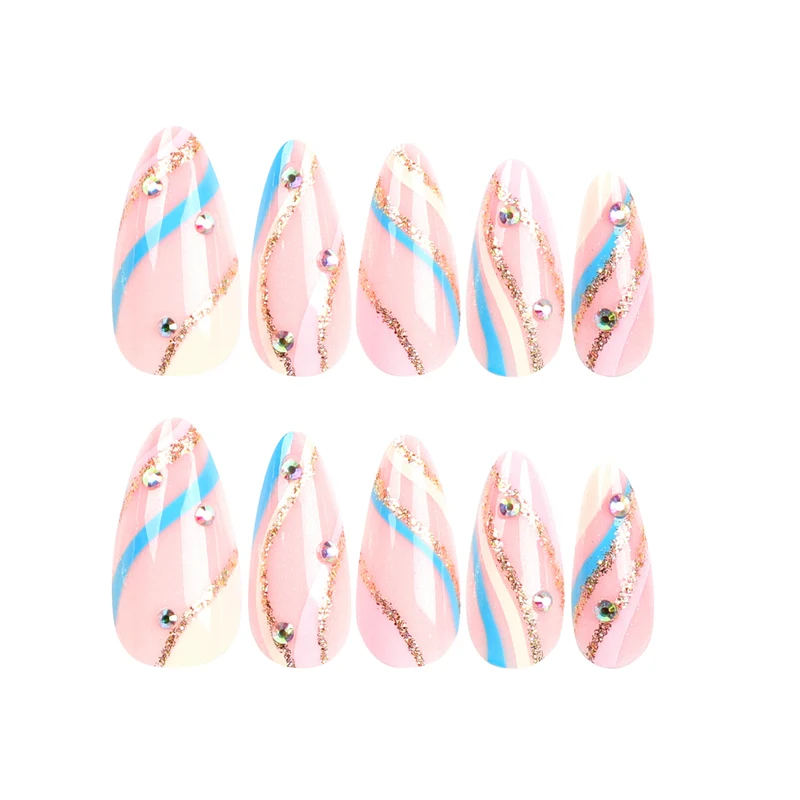 Artful Nail Art with Glitter and Gradient Colors Stornfield