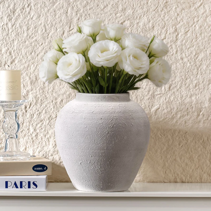 Handgefertigte Terrakotta Vase Karnz