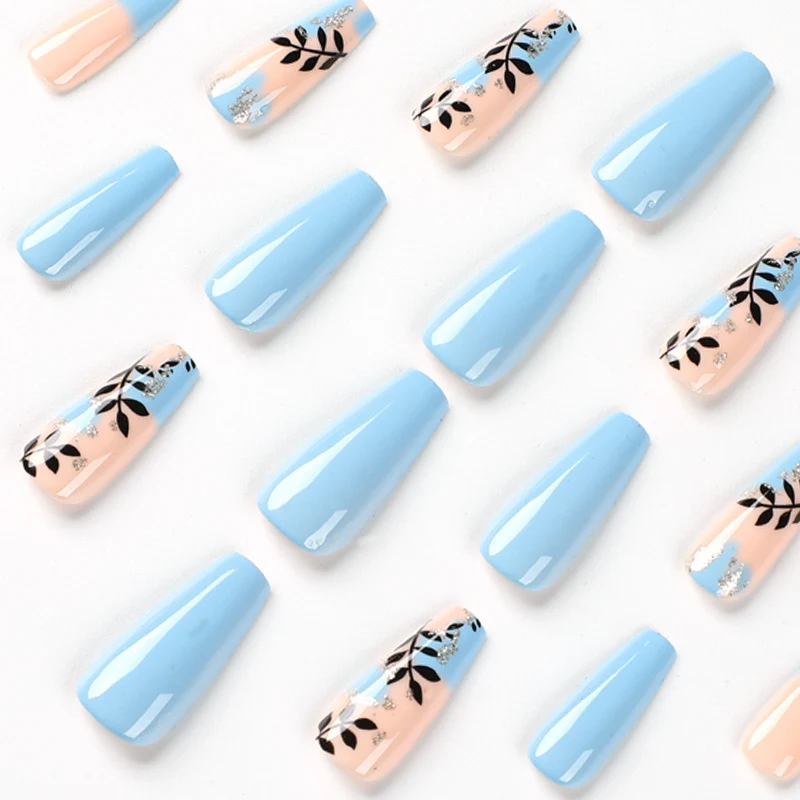 Artful Nail Art with Floral Designs and Glitter Stornfield
