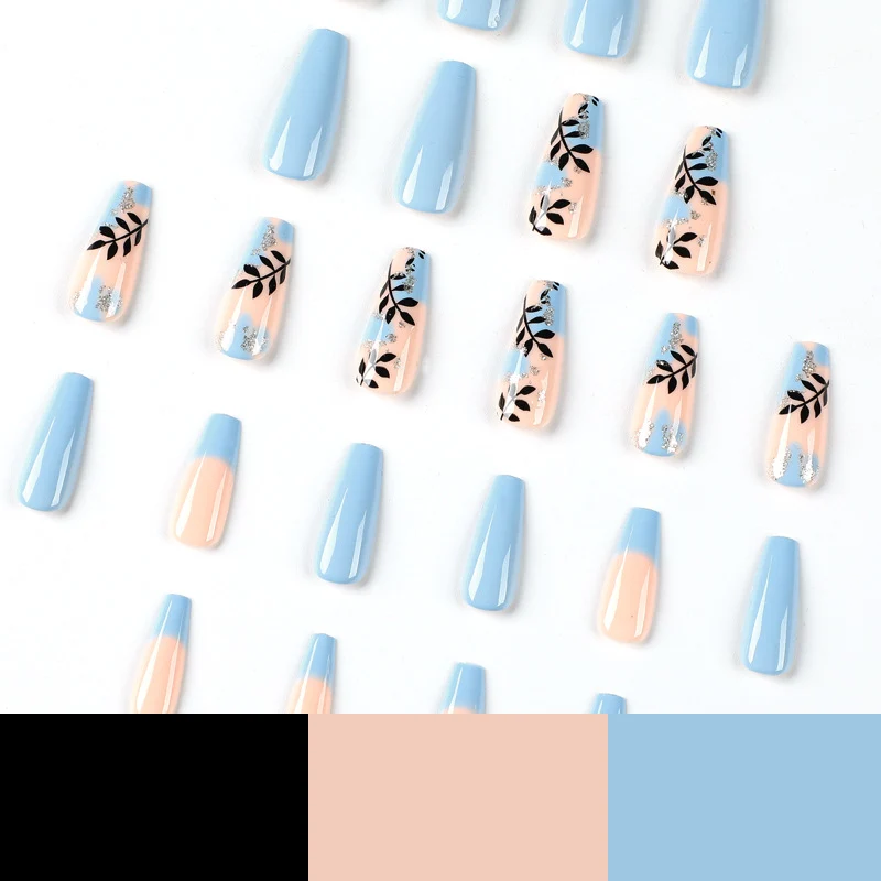 Artful Nail Art with Floral Designs and Glitter Stornfield