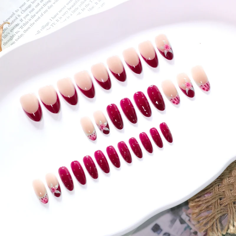 Artistic nail art with floral accents and glossy finish Stornfield