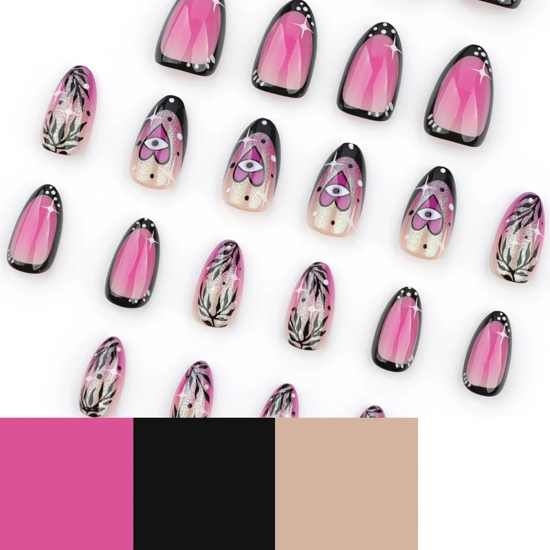 Artful nail art with floral design and glamorous accents Stornfield