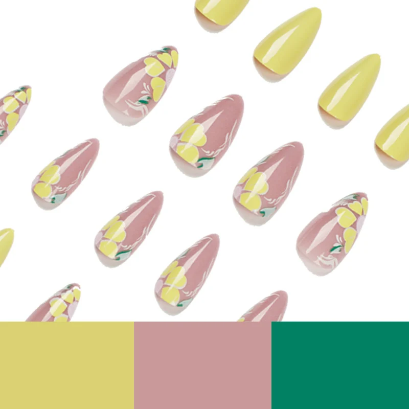 Artful Nail Art with Floral Design Stornfield