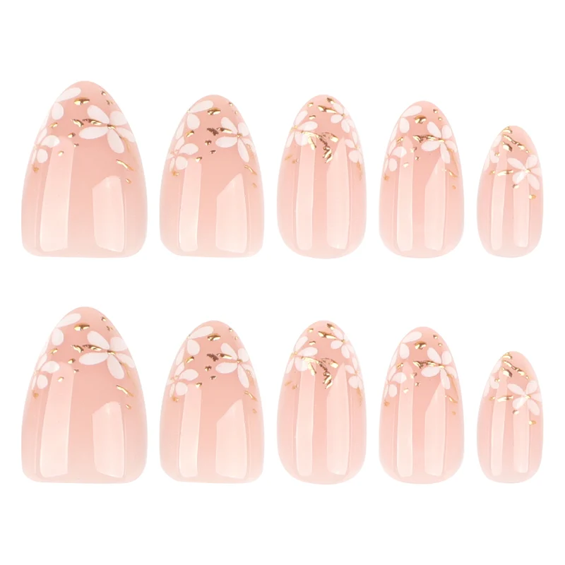 Artful nail art with floral design and glitter accents Stornfield