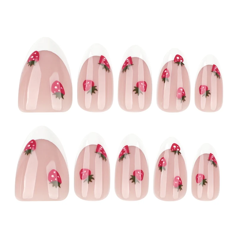 Artistic nail art with strawberry motif Stornfield