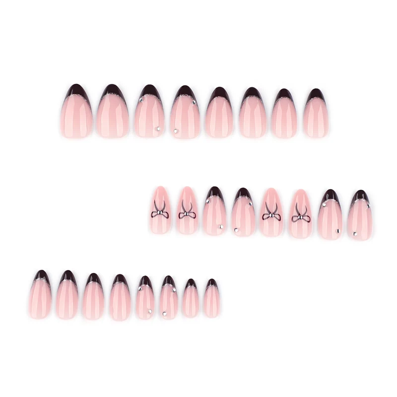 Artful Nail Art with Elegant Bow Decoration Stornfield