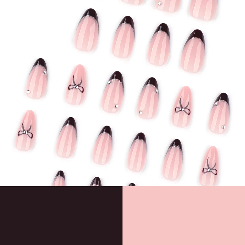 Artful Nail Art with Elegant Bow Decoration Stornfield