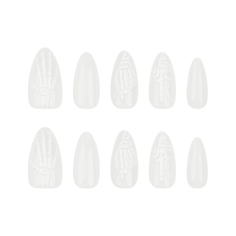 Artistic Nail Art in Skeleton Design Stornfield