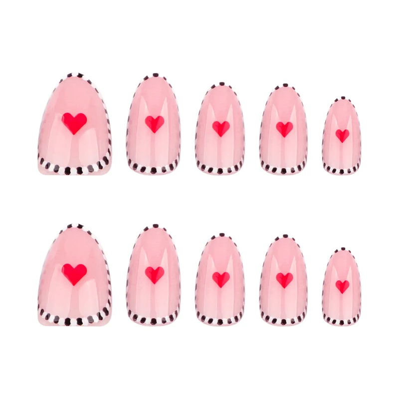 Artful Nail Art in Romantic Heart Design Stornfield
