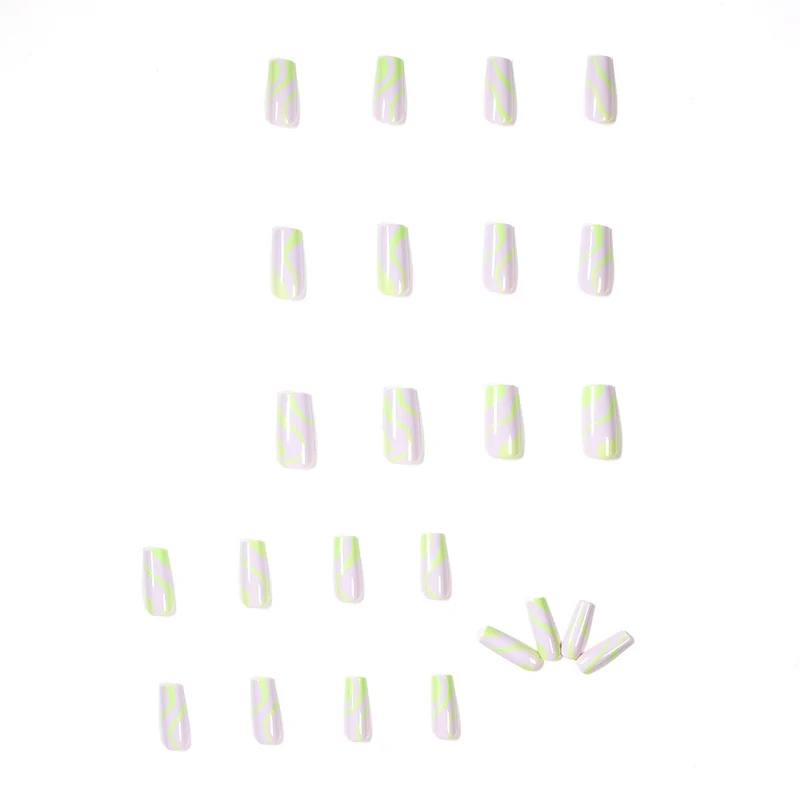 Artful Nail Art in Modern Wave Pattern Stornfield