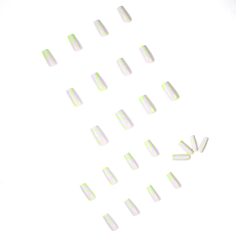 Artful Nail Art in Modern Wave Pattern Stornfield