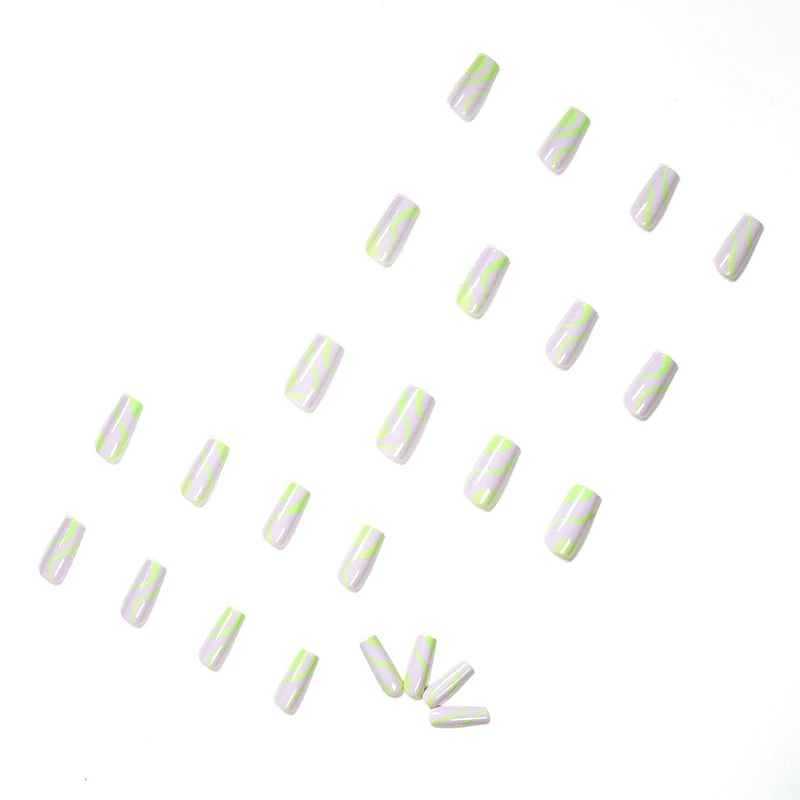 Artful Nail Art in Modern Wave Pattern Stornfield