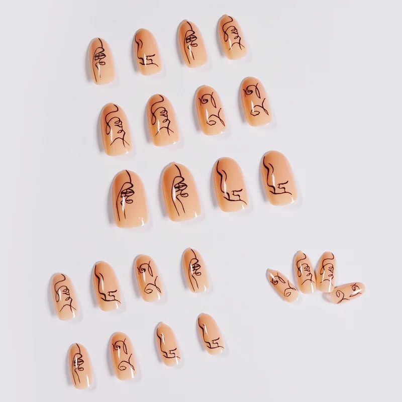 Artful Nail Art in Minimalist Design Stornfield