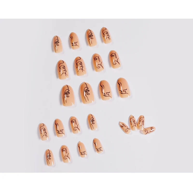 Artful Nail Art in Minimalist Design Stornfield