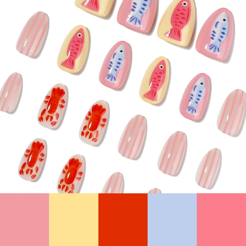 Artful Nail Art in Maritime Design Stornfield