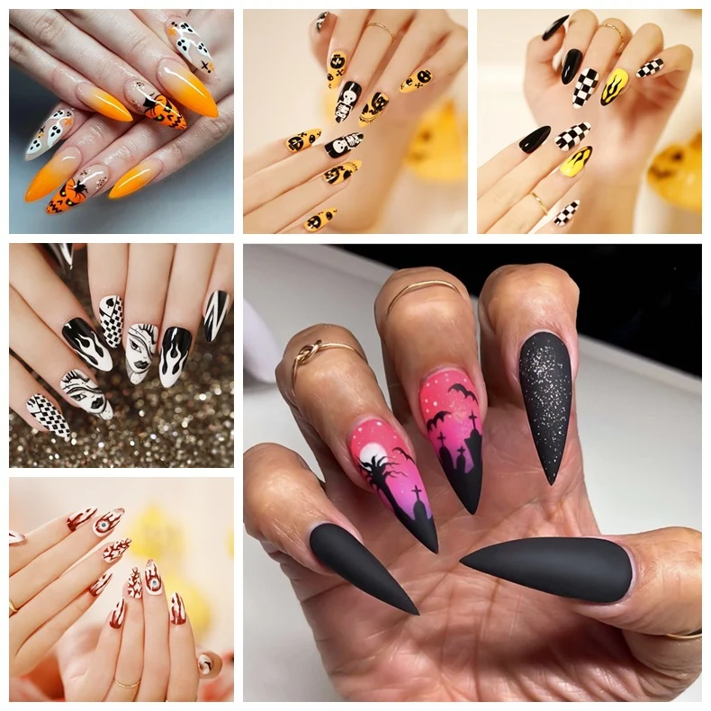 Artful Nail Art in Halloween Design Stornfield