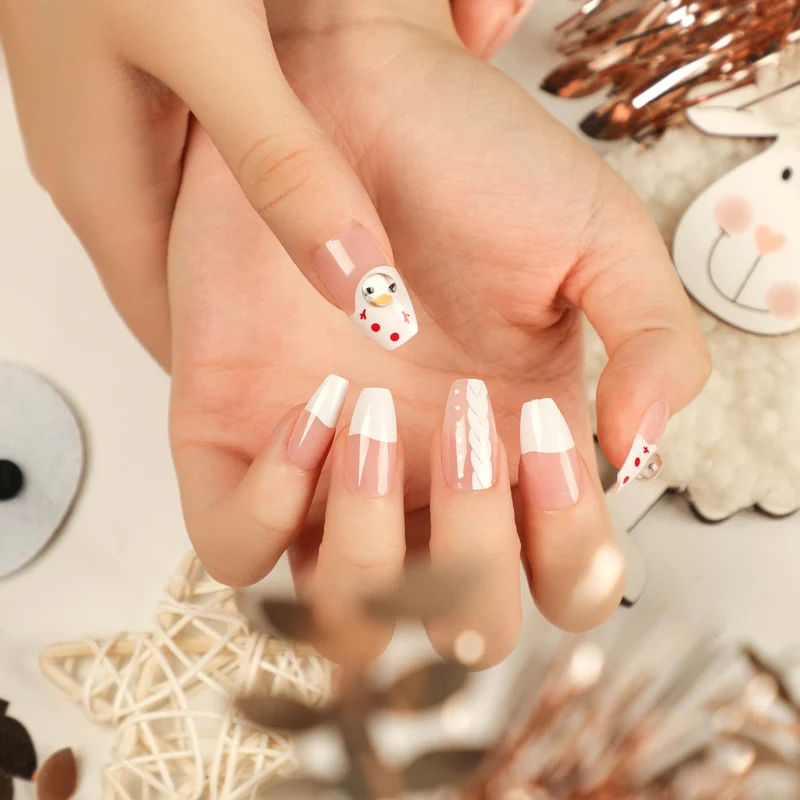 Artful Nail Art in Festive Winter Design Stornfield